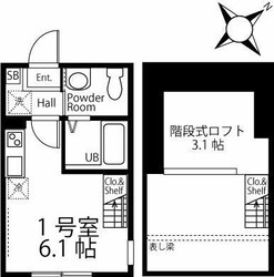 ハーミットクラブハウスグルック長津田の物件間取画像